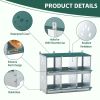 Chicken Nesting Box, 6 Room Metal Nesting Boxes for Chicken,Galvanized steel Nesting Boxes for Hens,Easy to Assemble